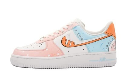 Custom Air Force 1 Shoes Pink Blue Sailor Deer