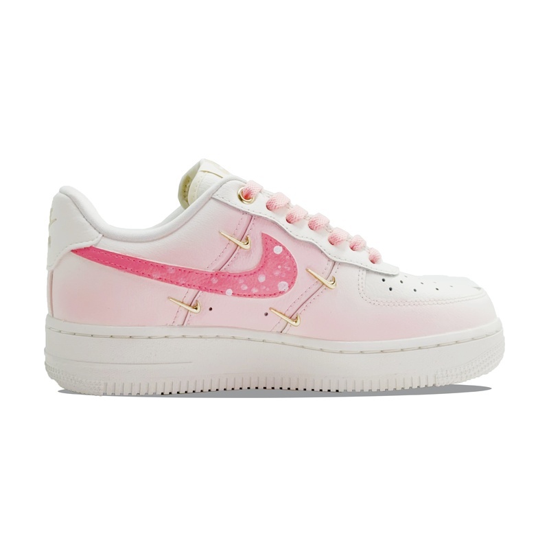 Custom Air Force 1 Shoes Pink White Cat Fantasy