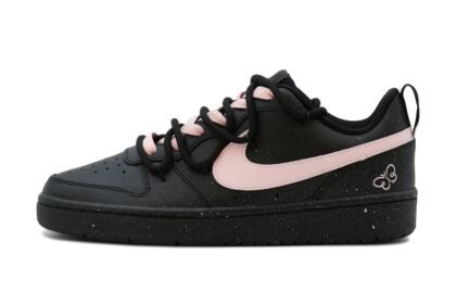 Custom Court Shoes Black Pink Fairy Dream