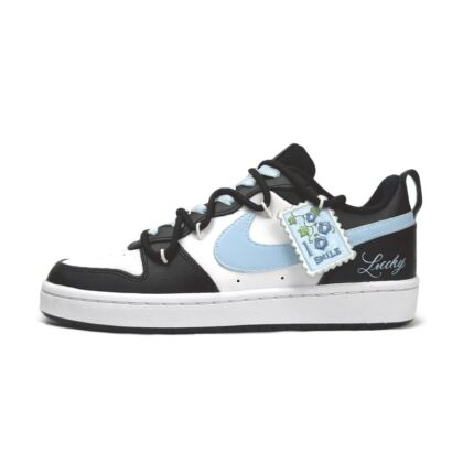 Custom Court Shoes Blue White Lucky Post
