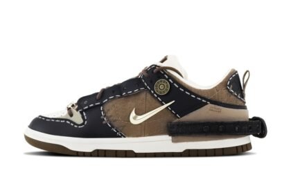 Custom Dunk Shoes Black Brown Western Charm
