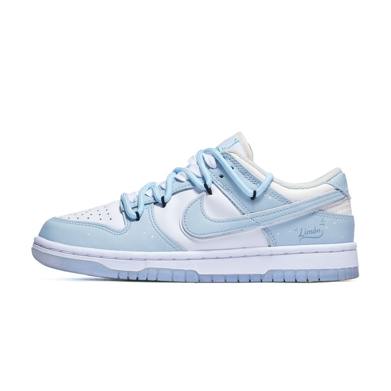 Custom Dunk Shoes Ice Blue Coastal Breeze
