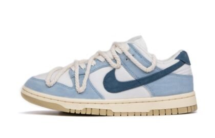 Custom Dunk Shoes Navy Blue Rope Deconstruction