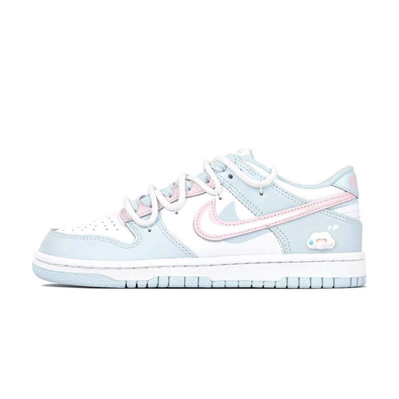 Custom Dunk Shoes Pink Cyan Bubble Joy