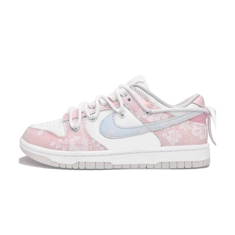Custom Dunk Shoes Pink White Spring Sakura