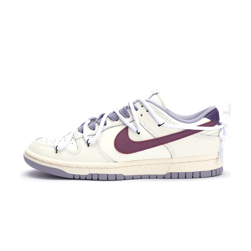 Custom Dunk Shoes White Beige Daily Commute