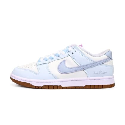 Custom Dunk Shoes White Blue Foam Candy