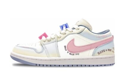 Custom Jordan Shoes White Blue Gentle Whisper