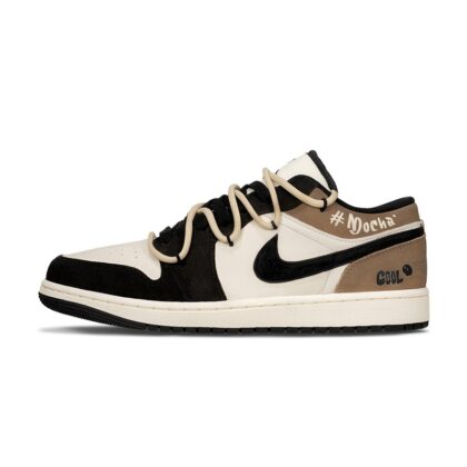 Custom Jordan Shoes White Brown Cool Design